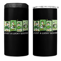 Just A Lucky Goose 4 in 1 Can Cooler Tumbler Funny Irish Crew St Patricks Day