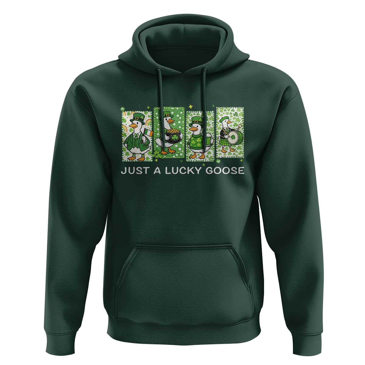 Just A Lucky Goose Hoodie Funny Irish Crew St Patricks Day