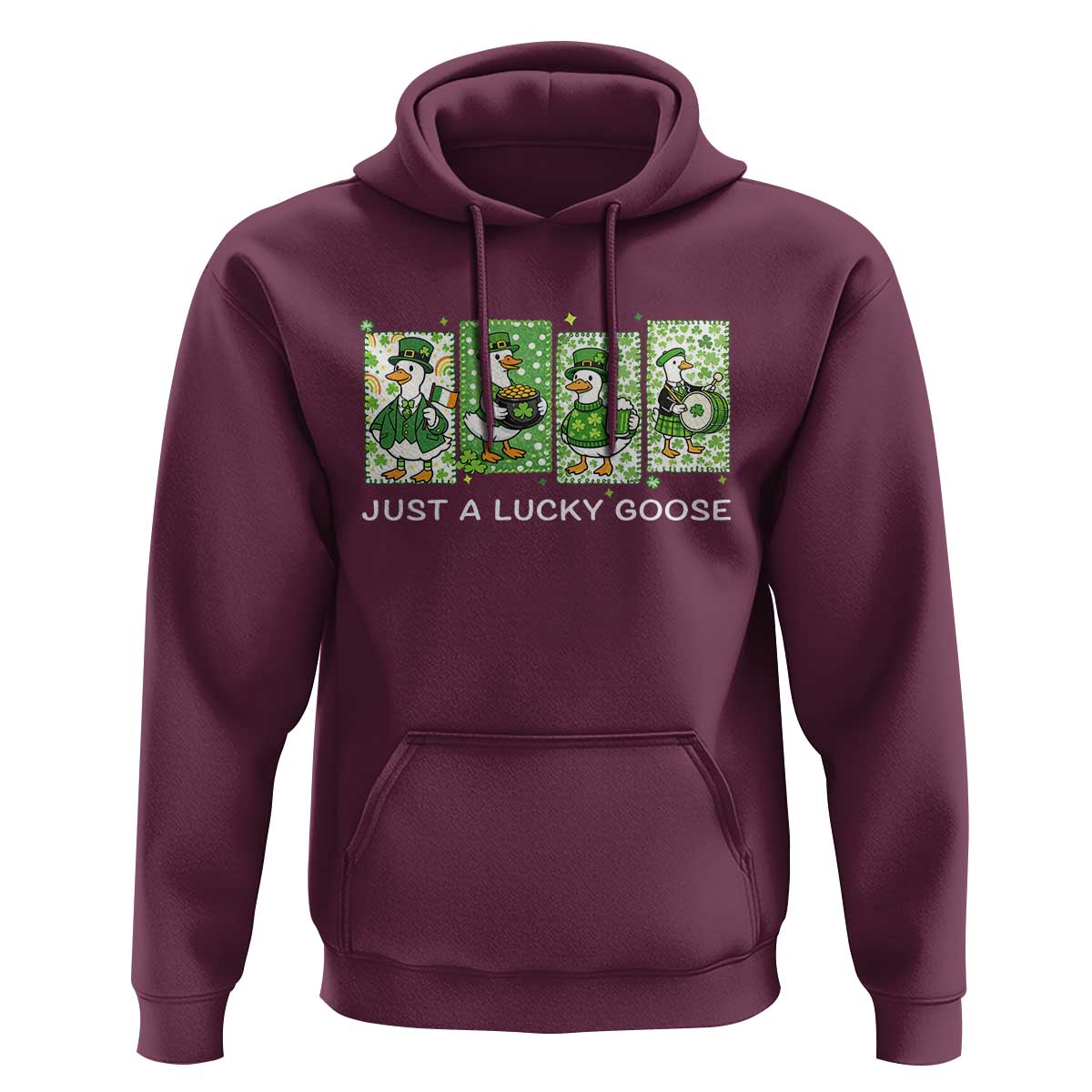 Just A Lucky Goose Hoodie Funny Irish Crew St Patricks Day