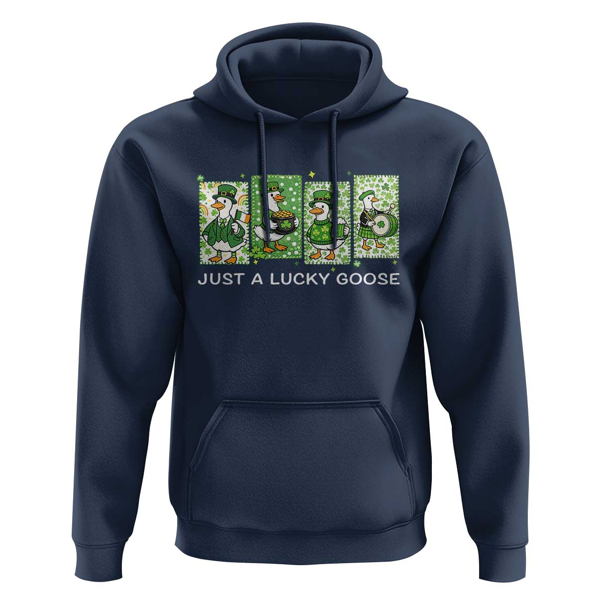 Just A Lucky Goose Hoodie Funny Irish Crew St Patricks Day
