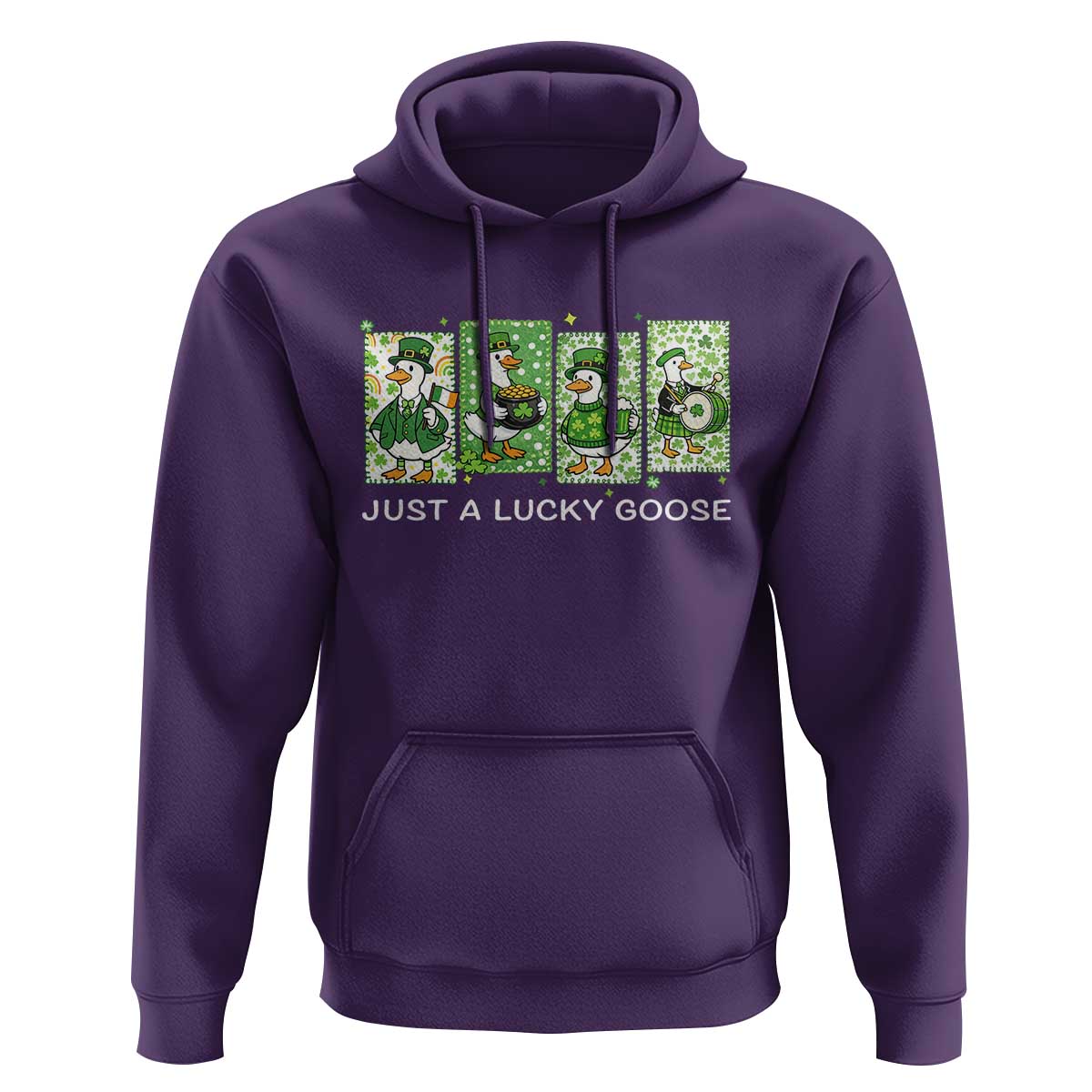 Just A Lucky Goose Hoodie Funny Irish Crew St Patricks Day