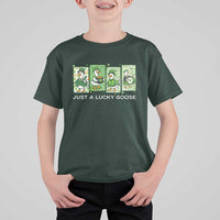 Just A Lucky Goose T Shirt For Kid Funny Irish Crew St Patricks Day