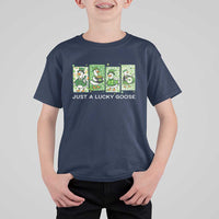 Just A Lucky Goose T Shirt For Kid Funny Irish Crew St Patricks Day