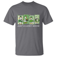 Just A Lucky Goose T Shirt Funny Irish Crew St Patricks Day