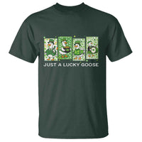 Just A Lucky Goose T Shirt Funny Irish Crew St Patricks Day