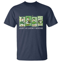 Just A Lucky Goose T Shirt Funny Irish Crew St Patricks Day