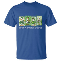 Just A Lucky Goose T Shirt Funny Irish Crew St Patricks Day