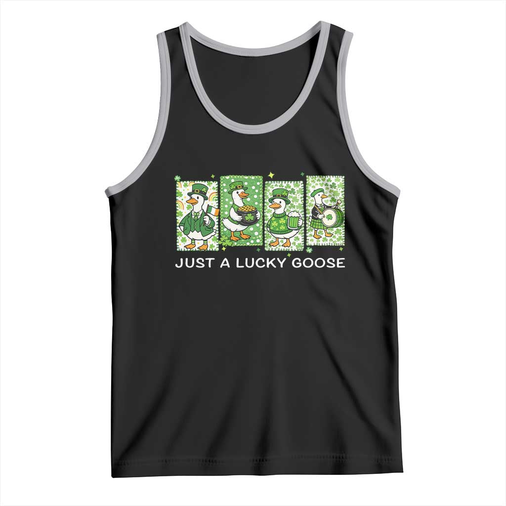 Just A Lucky Goose Tank Top Funny Irish Crew St Patricks Day