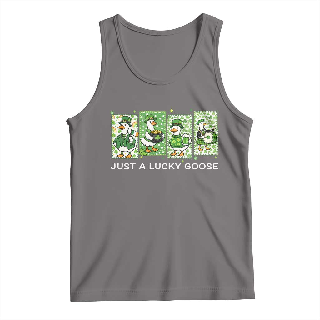 Just A Lucky Goose Tank Top Funny Irish Crew St Patricks Day