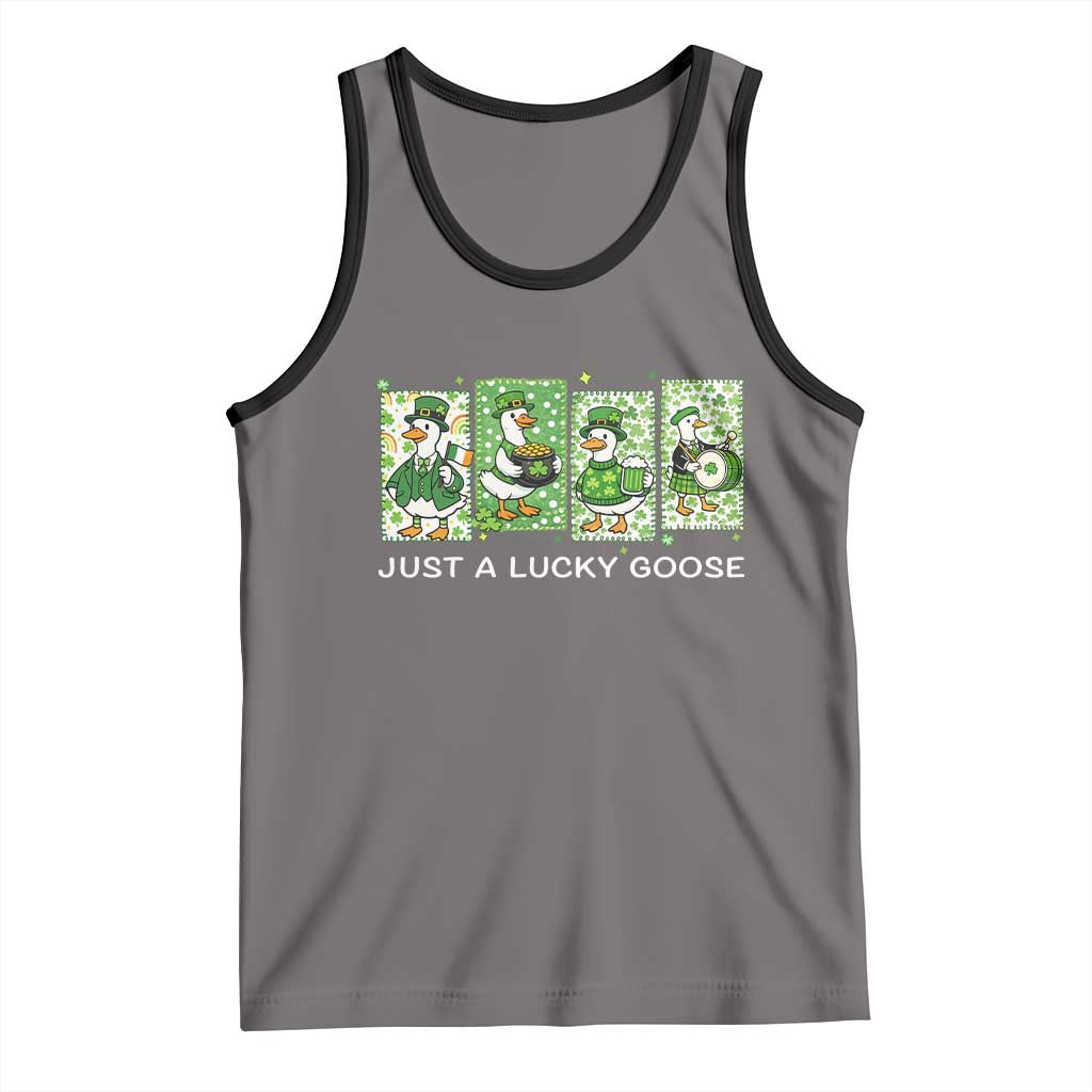 Just A Lucky Goose Tank Top Funny Irish Crew St Patricks Day