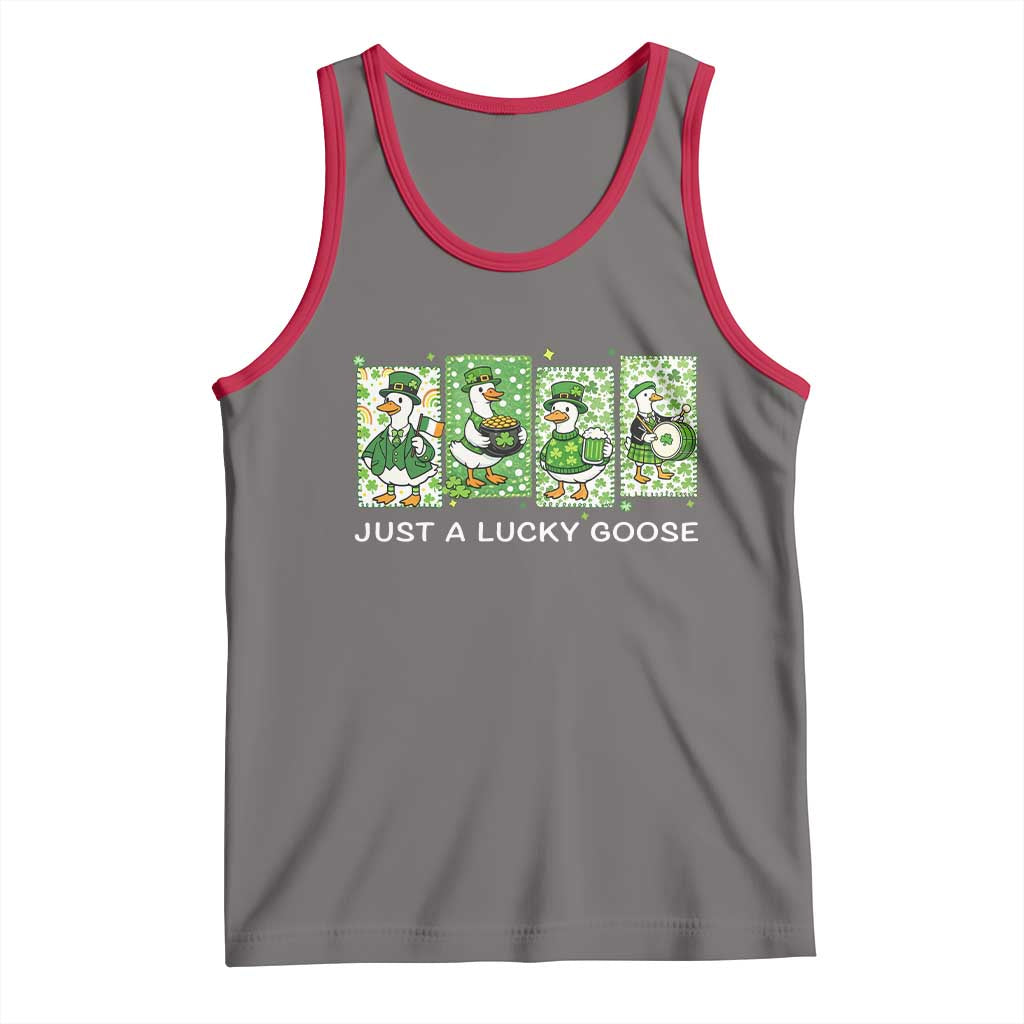 Just A Lucky Goose Tank Top Funny Irish Crew St Patricks Day
