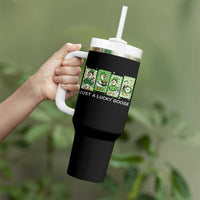 Just A Lucky Goose Tumbler With Handle Funny Irish Crew St Patricks Day