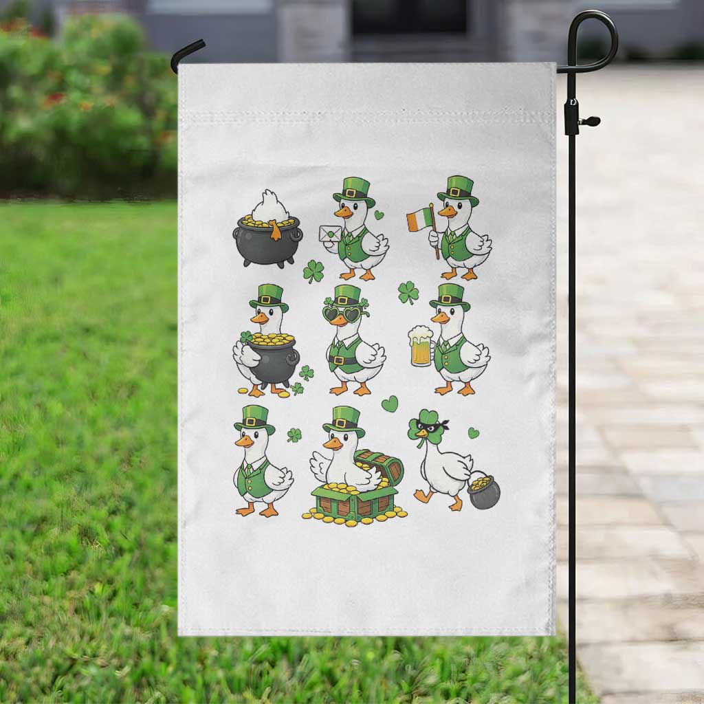 St Patricks Day Goose Crew Irish Celebration Garden Flag