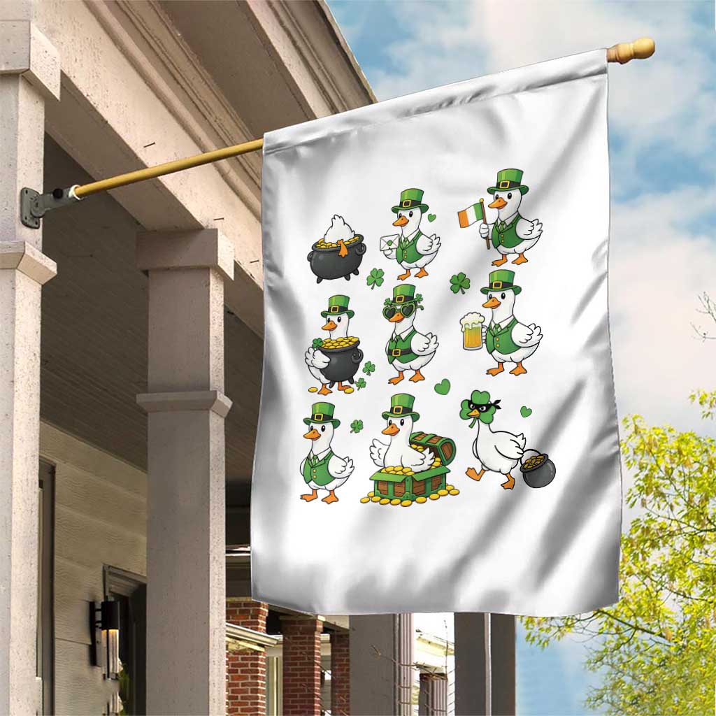 St Patricks Day Goose Crew Irish Celebration Garden Flag