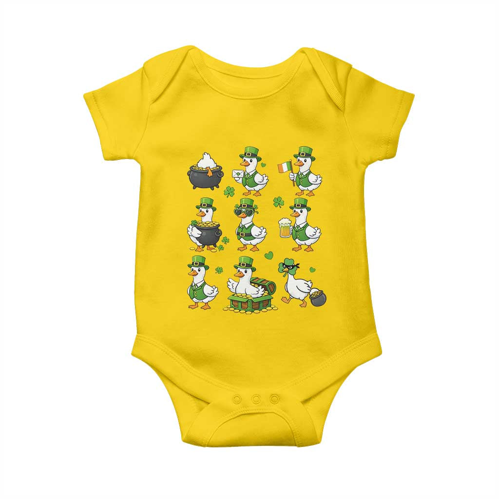 St Patricks Day Goose Crew Irish Celebration Baby Onesie