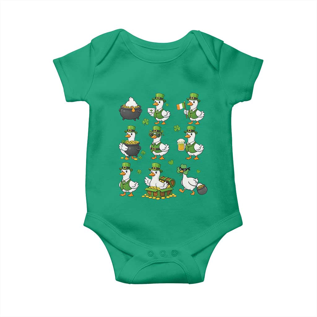 St Patricks Day Goose Crew Irish Celebration Baby Onesie