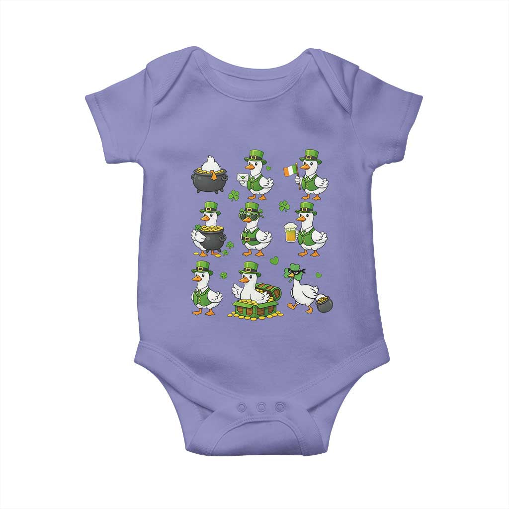 St Patricks Day Goose Crew Irish Celebration Baby Onesie