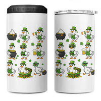 St Patricks Day Goose Crew Irish Celebration 4 in 1 Can Cooler Tumbler