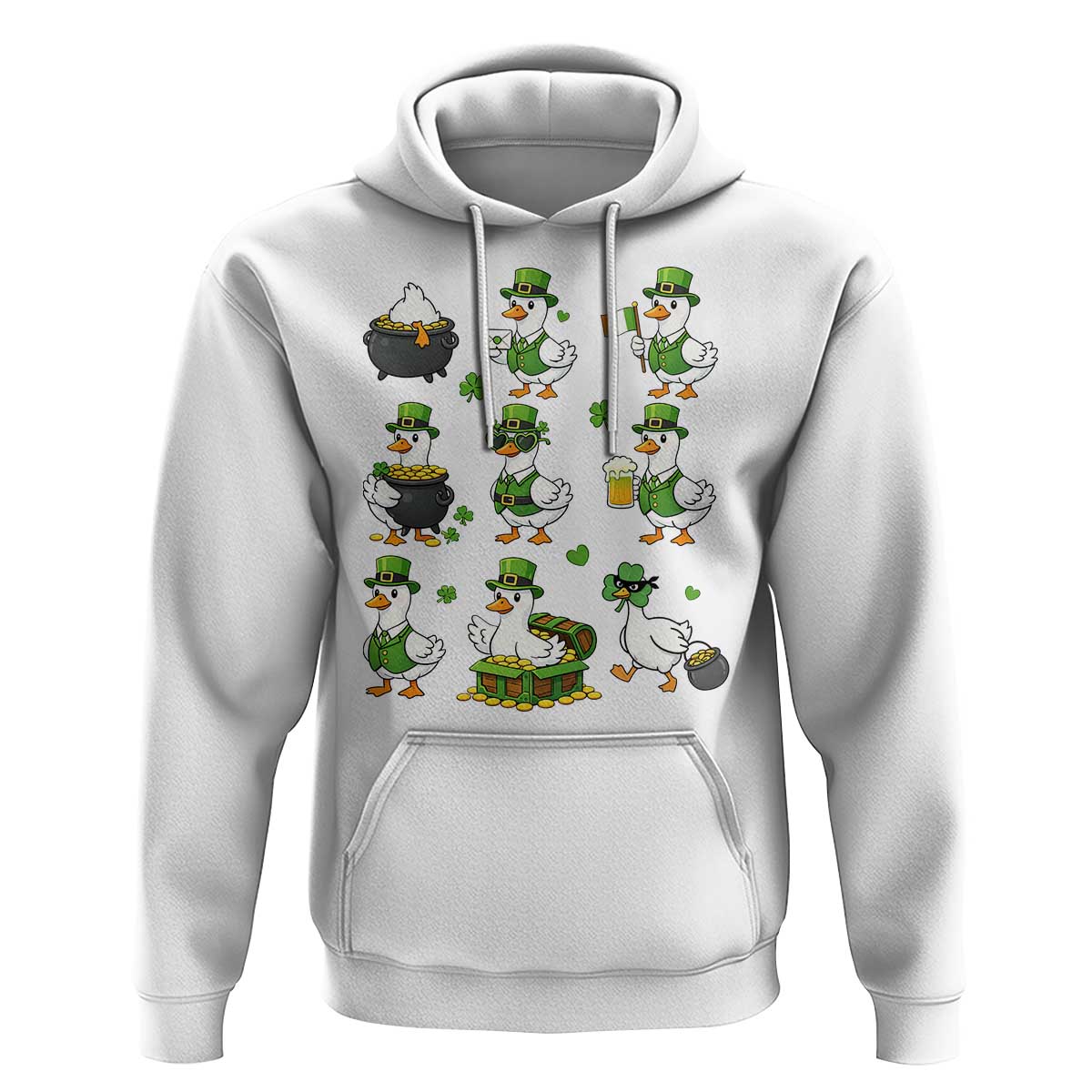 St Patricks Day Goose Crew Irish Celebration Hoodie
