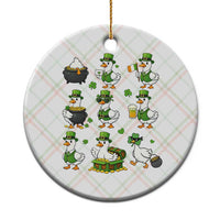 St Patricks Day Goose Crew Irish Celebration Ceramic Ornament