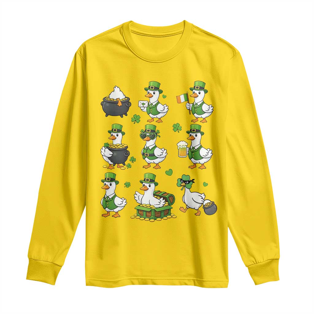 St Patricks Day Goose Crew Irish Celebration Long Sleeve Shirt