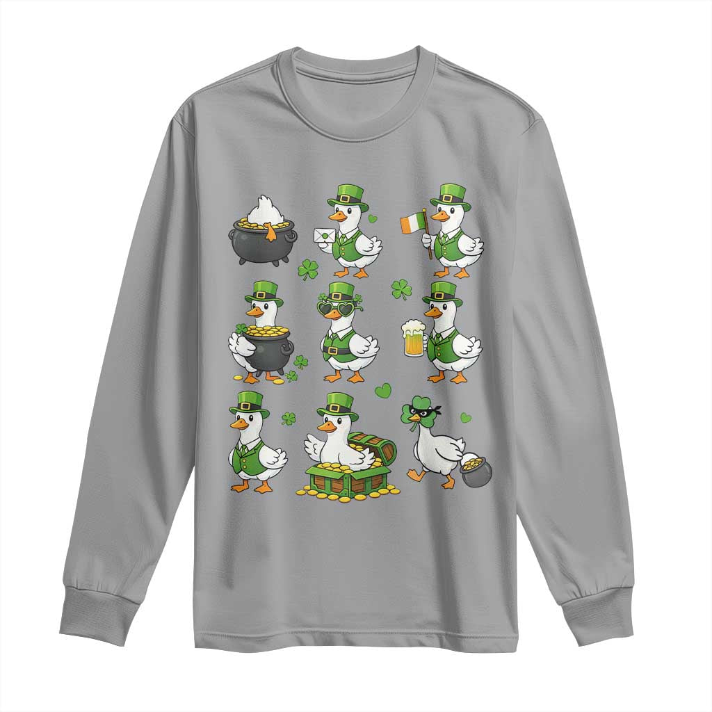St Patricks Day Goose Crew Irish Celebration Long Sleeve Shirt