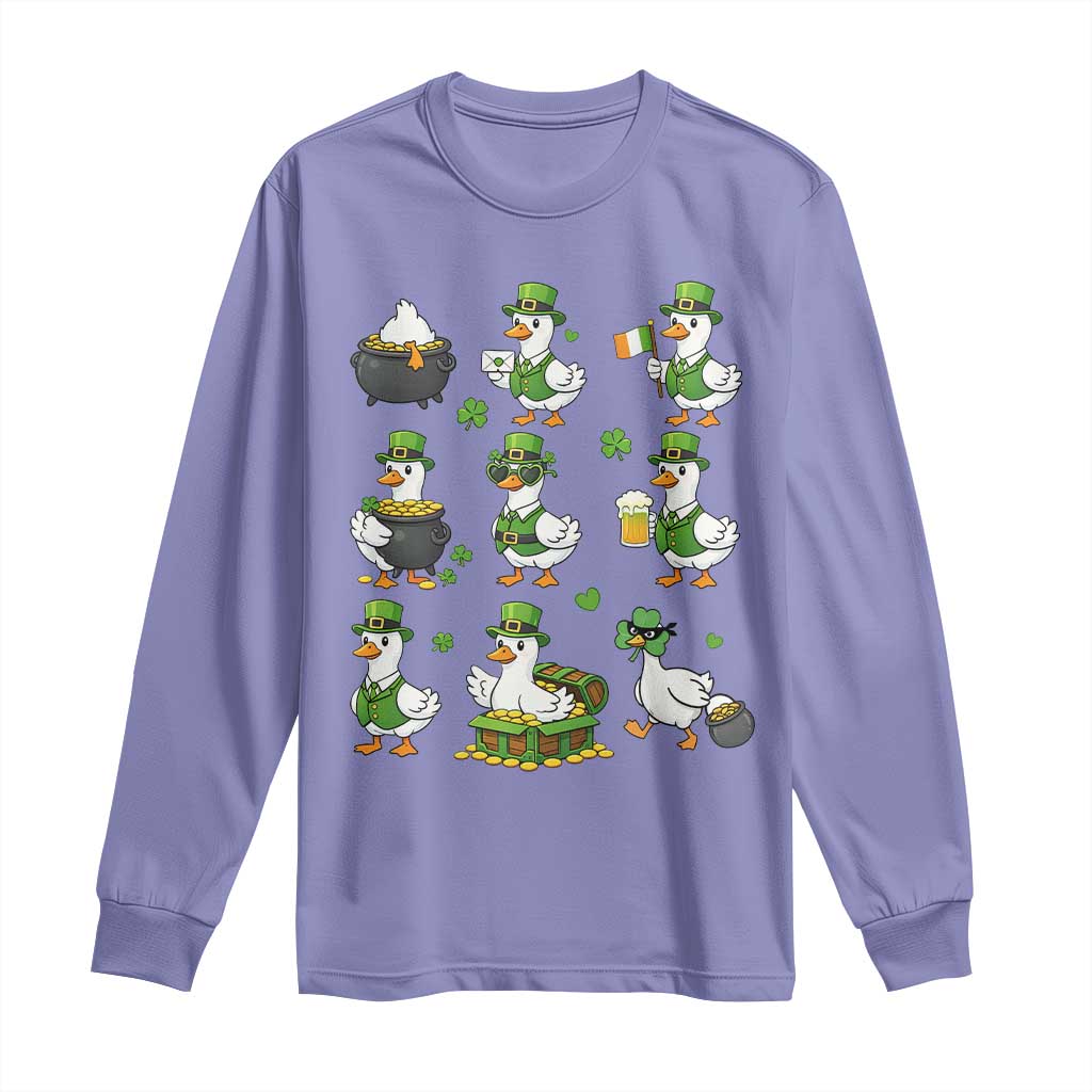 St Patricks Day Goose Crew Irish Celebration Long Sleeve Shirt