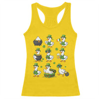 St Patricks Day Goose Crew Irish Celebration Racerback Tank Top