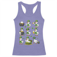 St Patricks Day Goose Crew Irish Celebration Racerback Tank Top