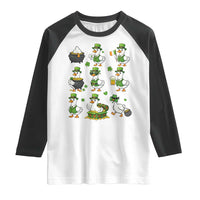 St Patricks Day Goose Crew Irish Celebration Raglan Shirt