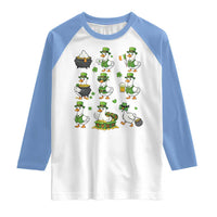 St Patricks Day Goose Crew Irish Celebration Raglan Shirt