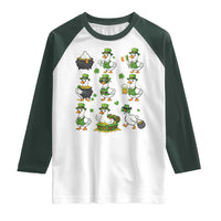 St Patricks Day Goose Crew Irish Celebration Raglan Shirt