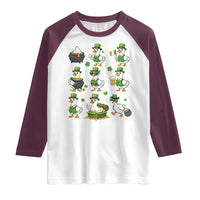 St Patricks Day Goose Crew Irish Celebration Raglan Shirt