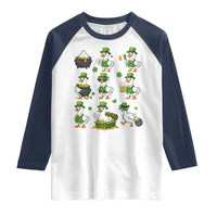 St Patricks Day Goose Crew Irish Celebration Raglan Shirt