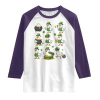 St Patricks Day Goose Crew Irish Celebration Raglan Shirt