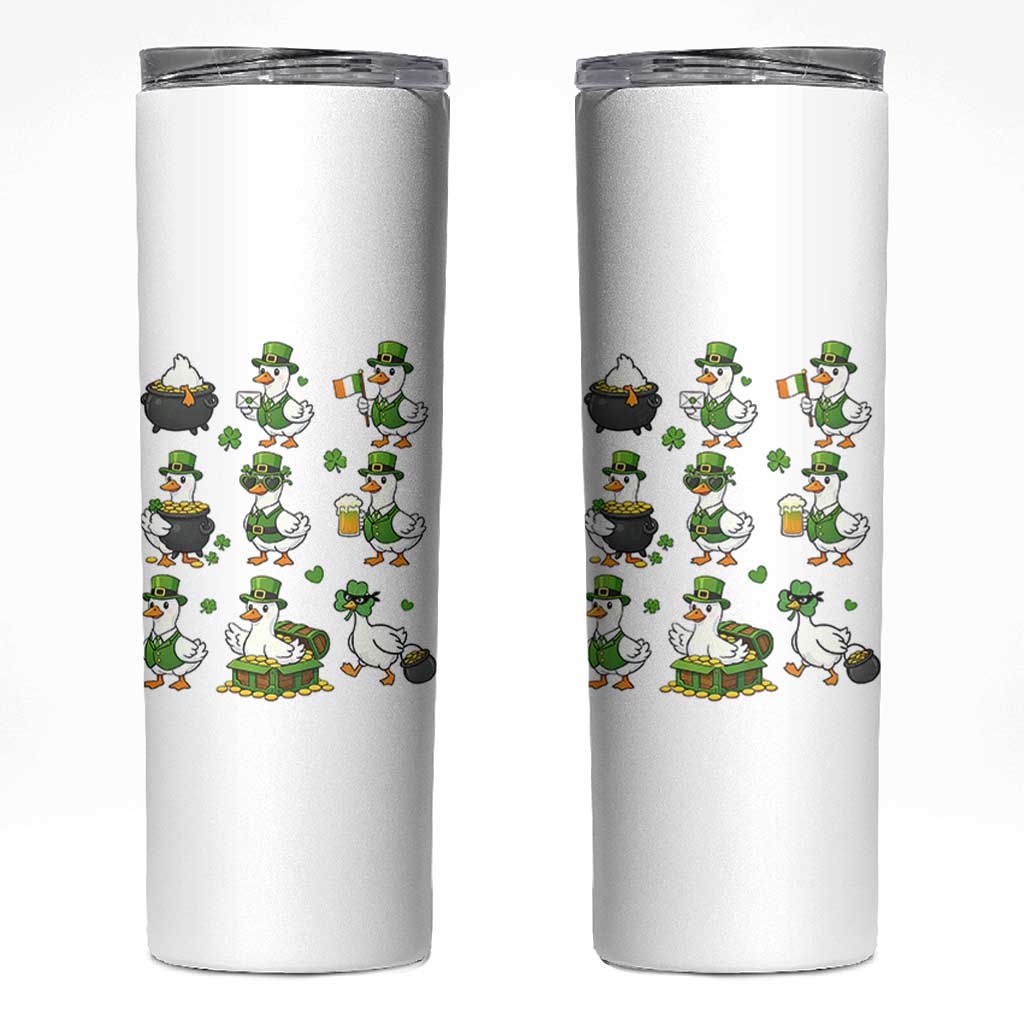 St Patricks Day Goose Crew Irish Celebration Skinny Tumbler