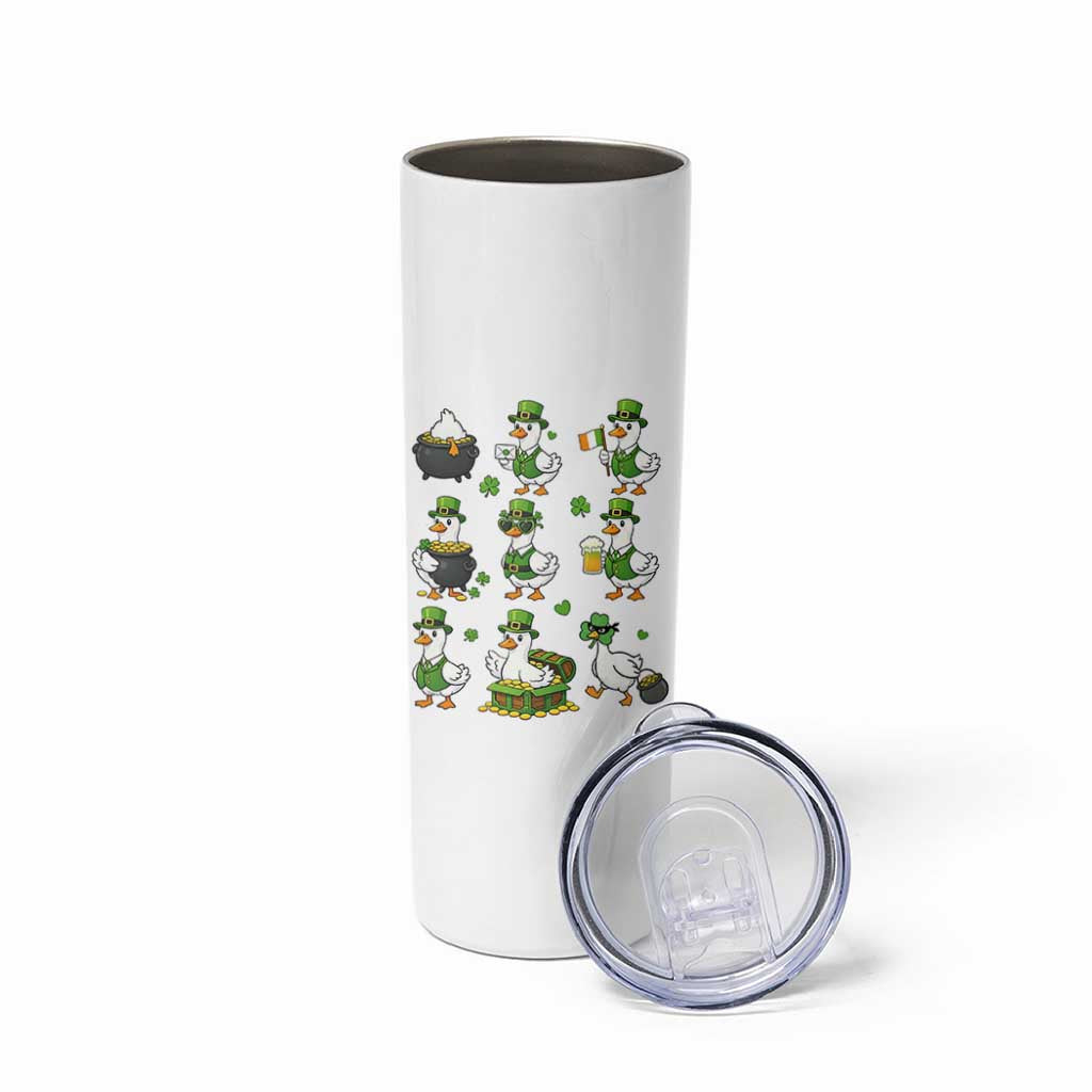St Patricks Day Goose Crew Irish Celebration Skinny Tumbler