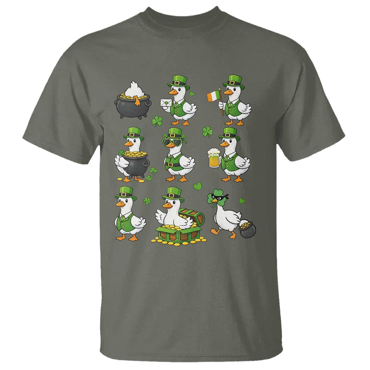 St Patricks Day Goose Crew Irish Celebration T Shirt