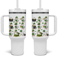 St Patricks Day Goose Crew Irish Celebration Tumbler With Handle