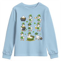 St Patricks Day Goose Crew Irish Celebration Youth Sweatshirt