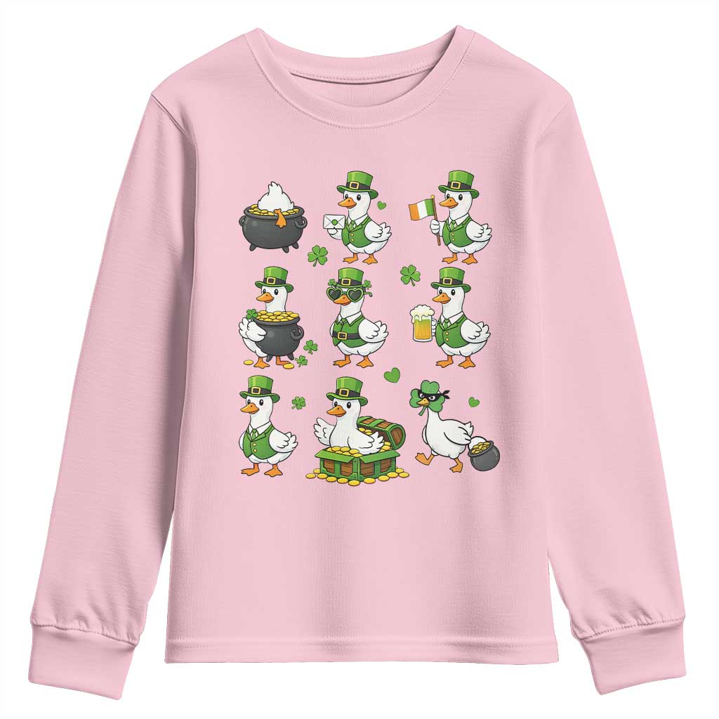 St Patricks Day Goose Crew Irish Celebration Youth Sweatshirt