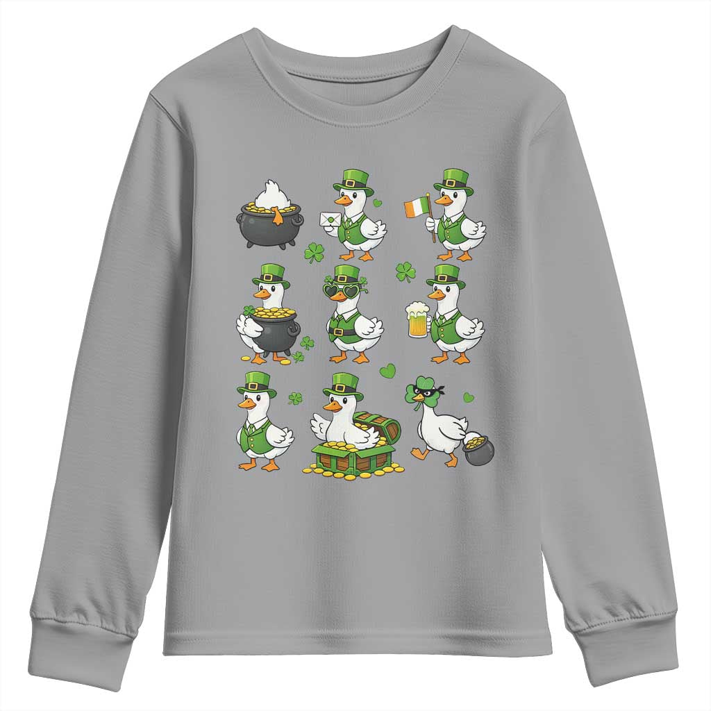 St Patricks Day Goose Crew Irish Celebration Youth Sweatshirt