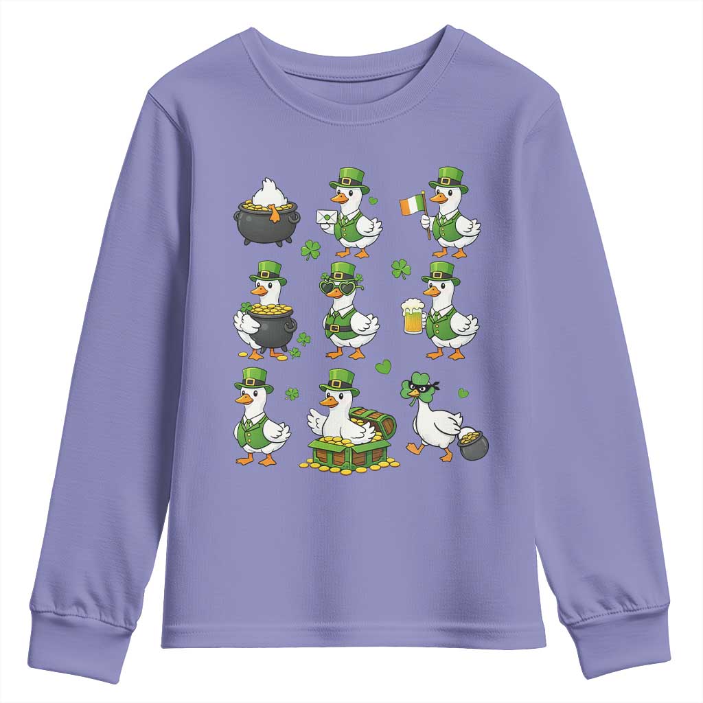 St Patricks Day Goose Crew Irish Celebration Youth Sweatshirt