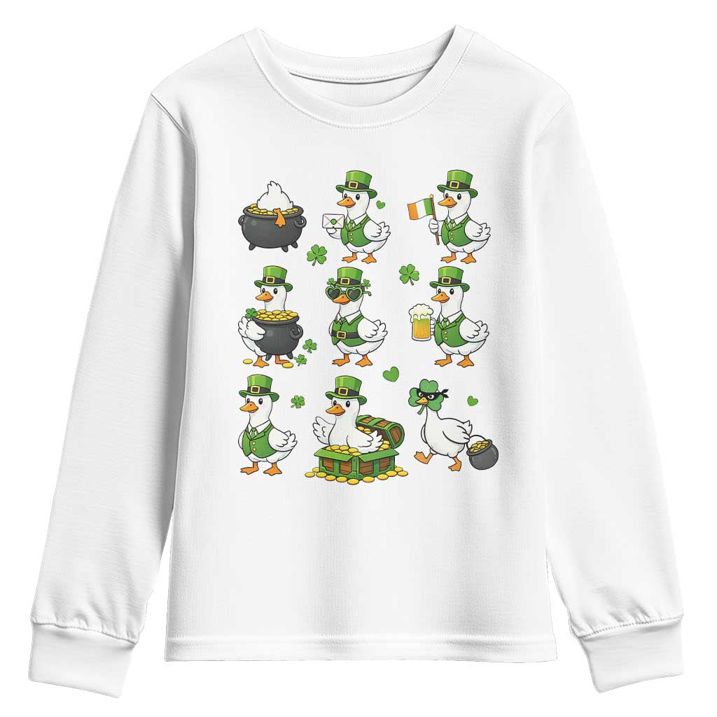 St Patricks Day Goose Crew Irish Celebration Youth Sweatshirt