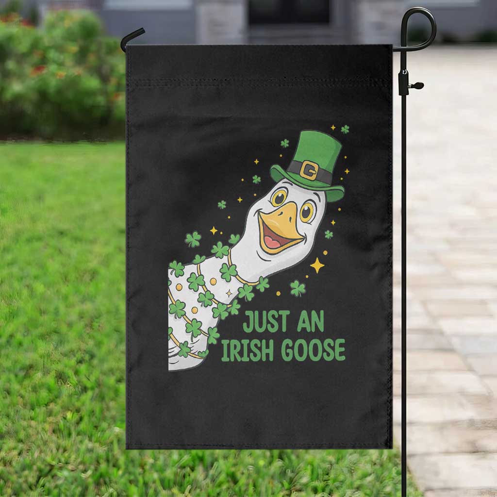 Just An Irish Goose Garden Flag Funny St Patricks Day