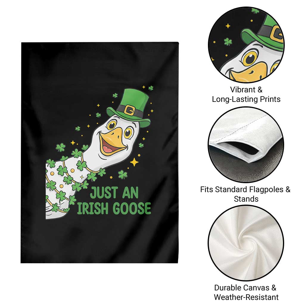 Just An Irish Goose Garden Flag Funny St Patricks Day