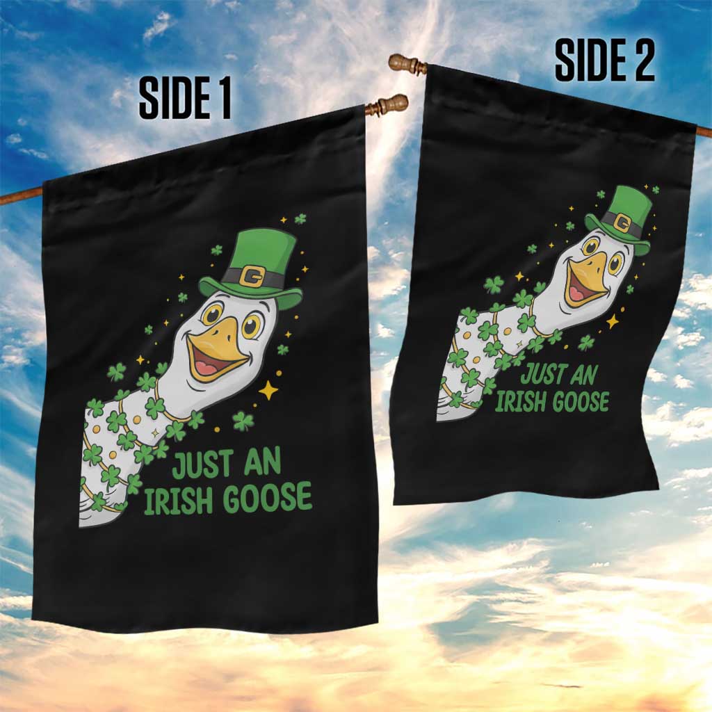 Just An Irish Goose Garden Flag Funny St Patricks Day