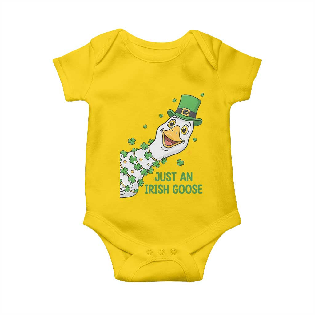 Just An Irish Goose Baby Onesie Funny St Patricks Day