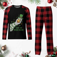 Just An Irish Goose Plaid Pajama Set Funny St Patricks Day