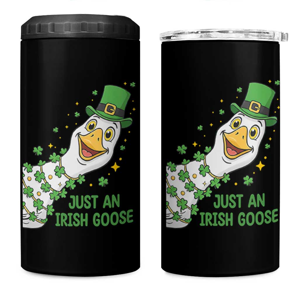 Just An Irish Goose 4 in 1 Can Cooler Tumbler Funny St Patricks Day